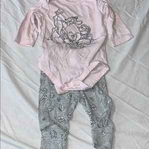 Baby Girl Bambi Pajamas